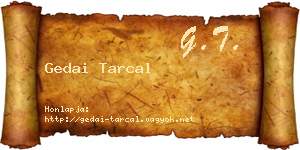 Gedai Tarcal névjegykártya